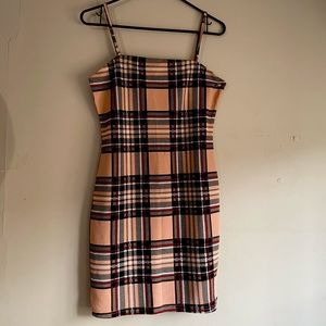 Cute mini plaid dress